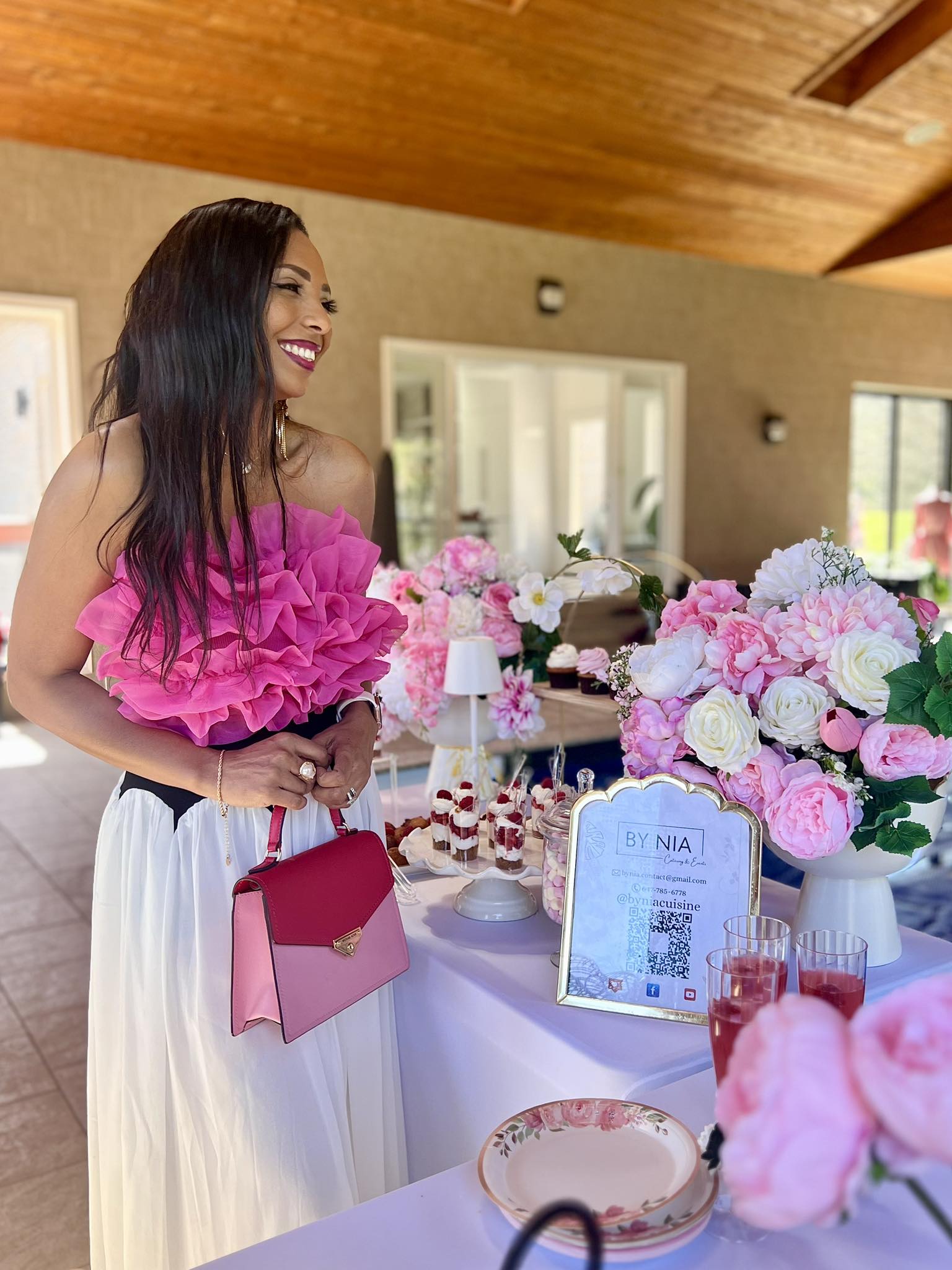Nia in her kitchen
